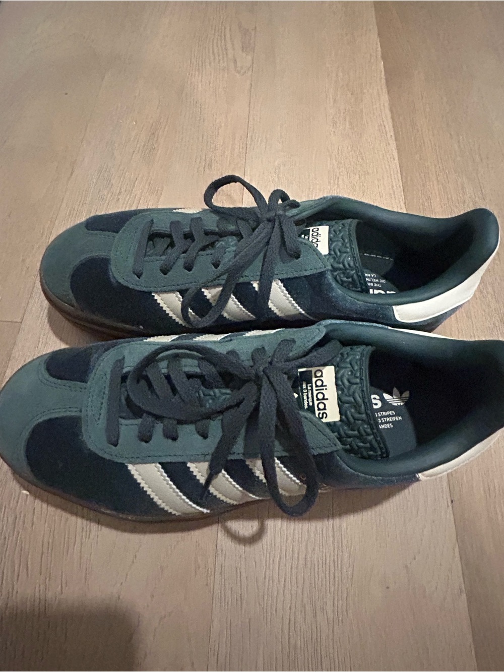 Adidas Gazelle Classic Green & White Sneakers